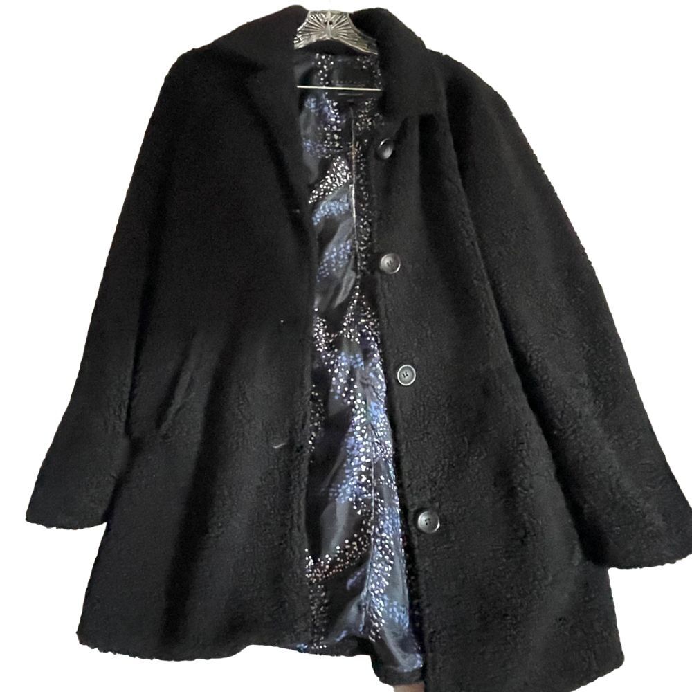 SANCTUARY‎ | Crafted & Tailored Faux Fur Jacket | Size M, women's black